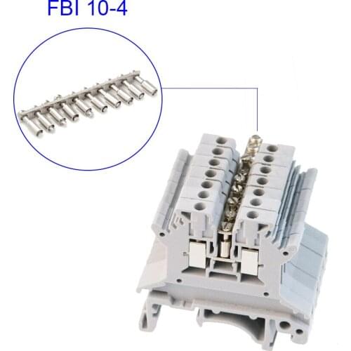FBI 10-4 Fixed Bridge UK Type Terminal Block Accessories for UK 1.5N DIN Rail Terminal Blocks