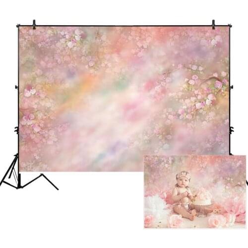 Neoback Photography Backdrop Newborn Baby Photo Shoot Flower Decor Background for Photo Studio Abstract Teture Backdrops Prop