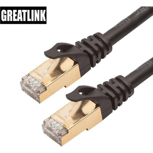 GREATLINK Cat7 Ethernet Cable rj45 connector Cable SSTP Lan Cable Cat 7 RJ 45 Patch Cord 1m/2m/3m/5m/10m for Router Laptop Cable