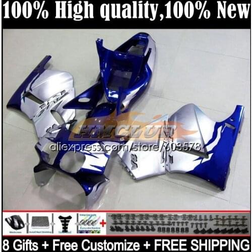 Body For HONDA VFR400 R V4 VFR400RR RVF400R VFR400R 1987 1988 34CL.11 RVF VFR 400 R RR 400R CC NC24 87 88 Fairings Blue silvery