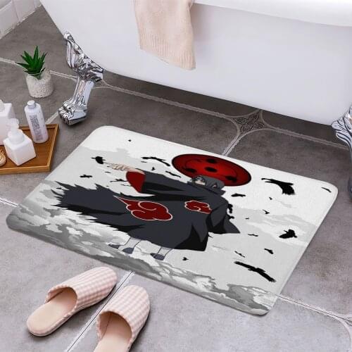 Itachi Akatsuki 3D Print Doormats Rectangle Non-Slip DoorMat Bedroom Kitchen Entrance Print Door rugs Dropshipping