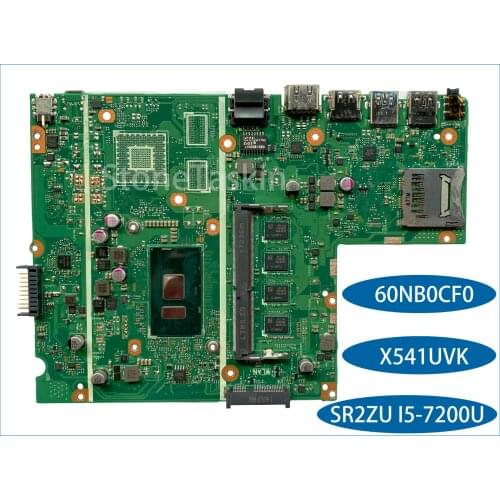 Best Value for Asus X541UAK Laptop Motherboard X541UVK 60NB0CF0 SR2ZU I5-7200U 100% Tested