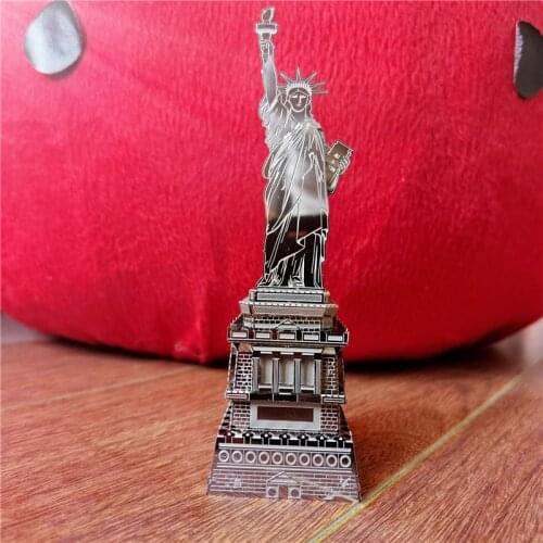 Nanyuan IRON STAR 3D Metal puzzle Statue of liberty model kits DIY Laser Assemble Jigsaw Toy Desktop decoration GIFT For Adult