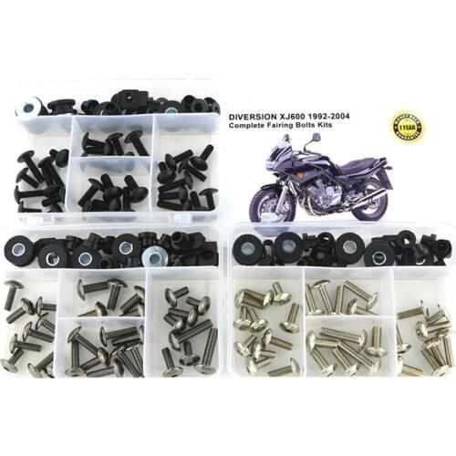 Fit For Yamaha DIVERSION XJ600 1992-2004 Motorcycle Complete Full Fairing Bolts Kit Screws Steel Clips Speed Nuts Covering Bolts