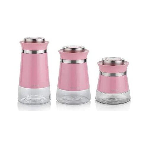 Schafer Kitchenhouse Spice Set 3 Sizes - 3 Pieces - Pink