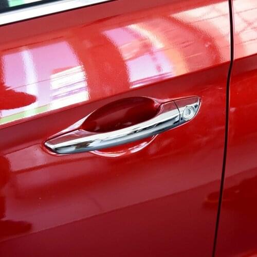 For Hyundai Verna Solaris Accent 2017-2019 Fifth GE ABS Chrome Door Handle Trims Side Doors Catch Cover Car Syling Accessories