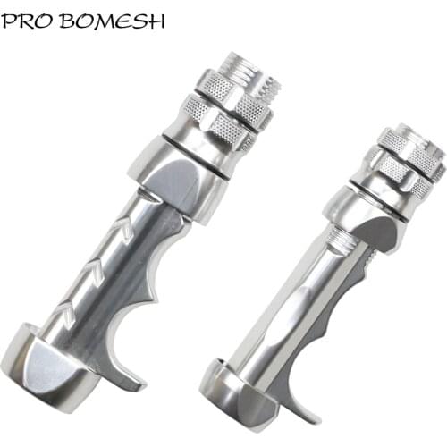 Pro Bomesh 1pcs Silver Color Full Metal Casting Reel Seat I.D 14.3mm 17.3mm DIY Fishing Rod Rod Building Components