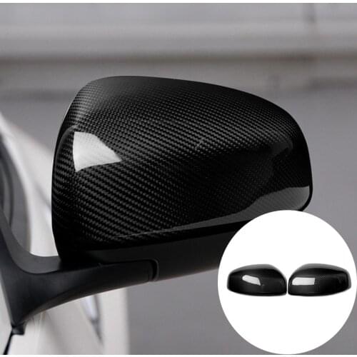 Real Carbon Fiber Rear View Mirror Cover Cap for Nissan 370Z Z34 2009-2019 Car Side Door Rearview Casing Car-Styling Accessories