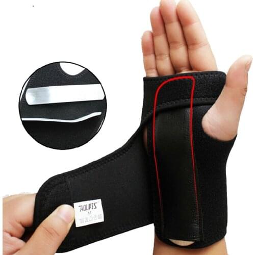 Hand Wristbands Removable Adjust Wristband Steel Wrist Brace Wrist Support Splint Fractures Carpal Tunnel Sport Sprain Mouse