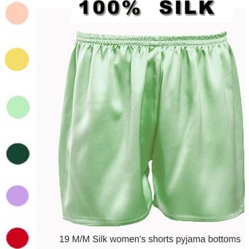 19 MM 100% Mulberry Silk Pants Women Pyjama Panty Pure Silk Casual Bottoms Homewear Silk Trousers Shorts Brief Underpants