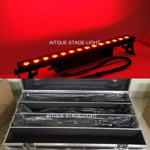 12lot+Case)outdoor led wall washer light 14x30w 3in1 cob running matrix outdoor led bar light wall washer rgb flood light dmx