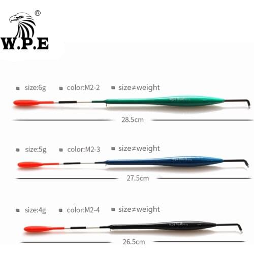 W.P.E 3pcs/lot Fishing Float Size 4g/5g/6g Barguzinsky Fir Floats Carp Fishing Bobber Vertical Buoy Length 23-26cm Fish Tackle