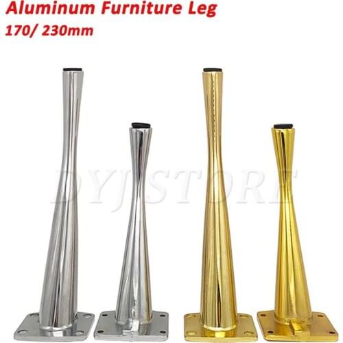 1/4PCS Metal Aluminum Alloy Furniture Legs Hardware Tube Foot Stand for Cabinet Table Coffee Chair TV Cabinet Sofa Bed Cabinets