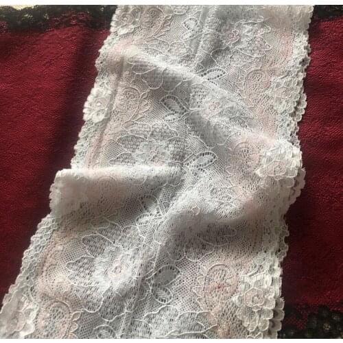 1 Meter Elastic Lace Trims Stretchy Lace Fabric DIY Garment Bra Accessories Material 16.5cm Width