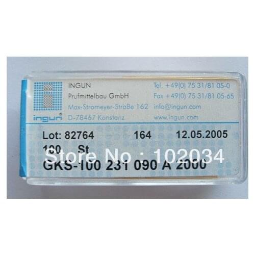 100PCS/LOT INGUN GKS-100-231-090 GKS-100 231 090 A 2000 Spring Test Probe Pogo Pin made in Taiwan