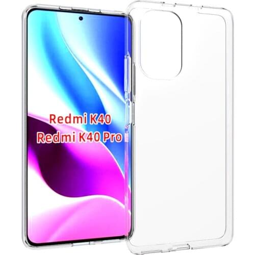100pcs/lot High quality transparent Smooth Soft TPU Cover Case For Xiaomi Redmi K40 Poco F3 K40 Pro