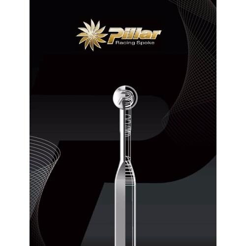 12pcs/lot Pillar X-TRA 1420 stainless steel J-bend/straight pull bladed 14G spokes with nipples 1 dozen/12pcs super light 4.3g