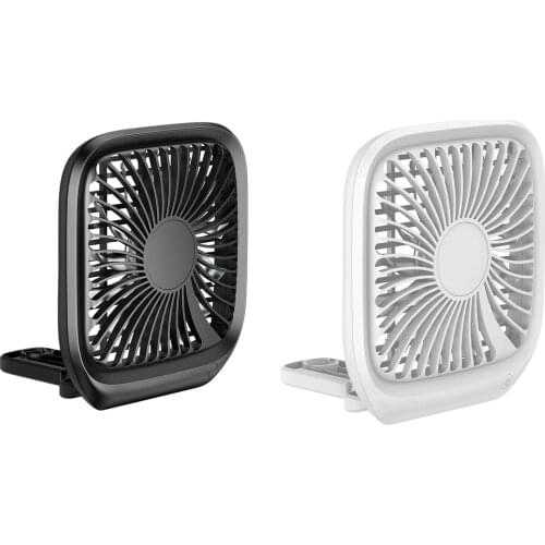 12V Mini 360 Rotating Dual Head Portable Car Seat Clip Fan Strong Wind Air Cooler Summer Car Fan Air Cooling Fan