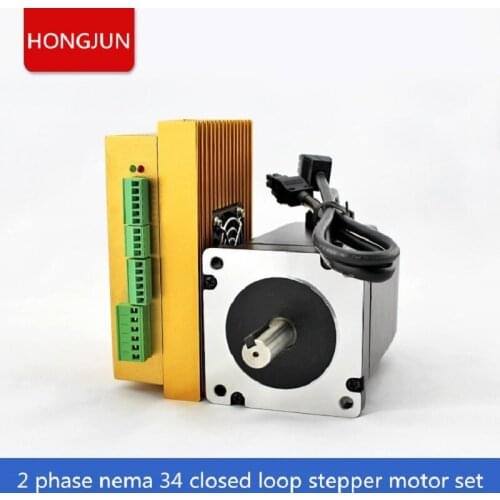 NEMA 34 3N.m 2Phase closed loop stepper motor with hybrid drive kit