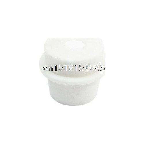 40mm-45mm 27mm Hole Dia Conical Flask Silicone Stopper Plug Beige