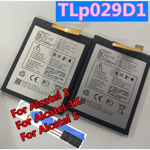 New 3000mAh TLp029D1 TLp029D7 Mobile Phone Battery For Alcatel 3 3X 5 TCL V760 Y660 OT-5052D 5052Y 5086 5058 5058A 5058J 5058T