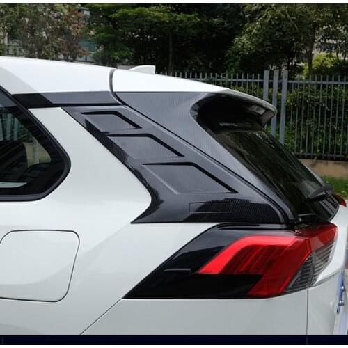 Rear Window Triangle Decoration Personalized Decorative Exterior Stickers For Toyota RAV4 RAV-4 2020 2021 2019 Car Accessories