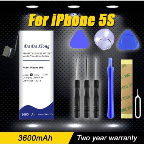 Da Da Xiong 3400mAh For iPhone 5S battery for iphone 5C battery +Free Tools