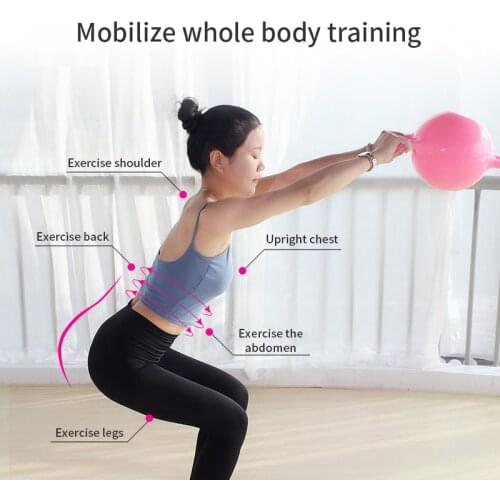 Dumbbell Yoga Water Kettle Bell Resistant Bodybuilding Strength Booty Training Home Gym Fitness Portable Pilates Massage