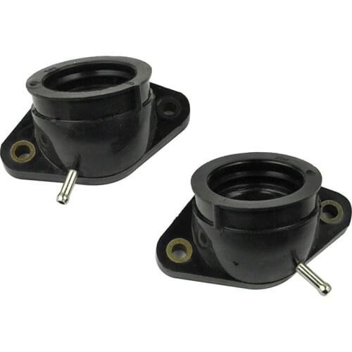 2pc Motorcycle Carburetor Carb Intake Manifold Joint Boot for Yamaha XV400 XV 400 91-94 XV500 92-98 XV535 VIRAGO 400 535 88-01