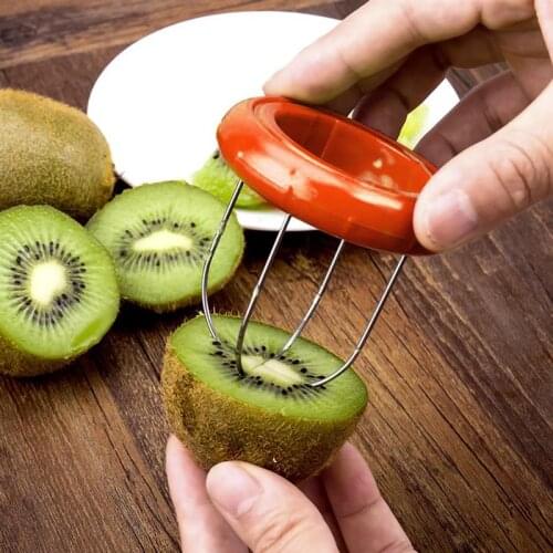 Mini Fruit Kiwi Cutter Peeler Slicer Kitchen Gadgets Tools Kiwi peeling tools For Pitaya Green To Kitchen Accessories