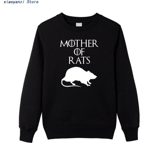 2020 Style Funny Mother of Rats Men sweatshirts Streetwear Casual Print Cotton Hip Hop Casual O-Neck pullovers hoodies