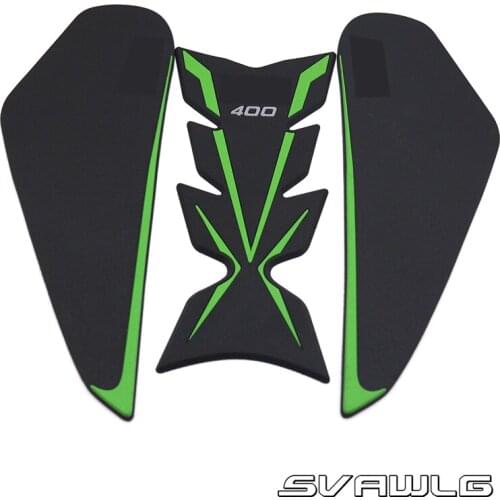 Motorcycle Tank Pad Protector Sticker Decal Gas Fuel Knee Grip Traction Side For Kawasaki Z400 Z 400 2018 2019
