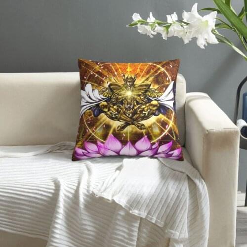 Virgo Shaka - Shaka Gold Cloth Saint Seiya pillowcase printed cushion cover sofa waist pillow pillow cover