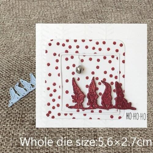New Design Craft Metal Cutting Die cut die cute a row of dwarfs decoration scrapbooking Album Paper Card Craft Embossing Die Cut