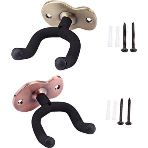 New Guitar Wall Mount Bracket Guitar Bracket with Protective Sponge,Fits All Kinds of Headstock/Electric Guitar/Ukulele