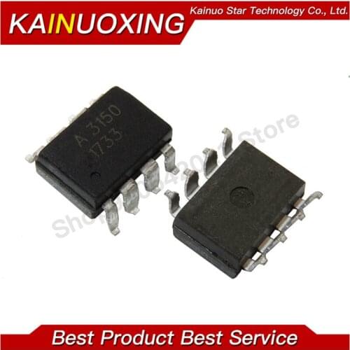 10PCS HCPL3150 SOP-8 HCPL-3150 SOP A3150V A3150 3150V SOP-8 Optocoupler