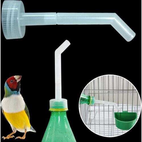 PetCloud Pet Bird Water Feeder Dispenser Bottle Drinking Cup Bowl Parrot Cage For Birds House Water Supply Bird Supplies