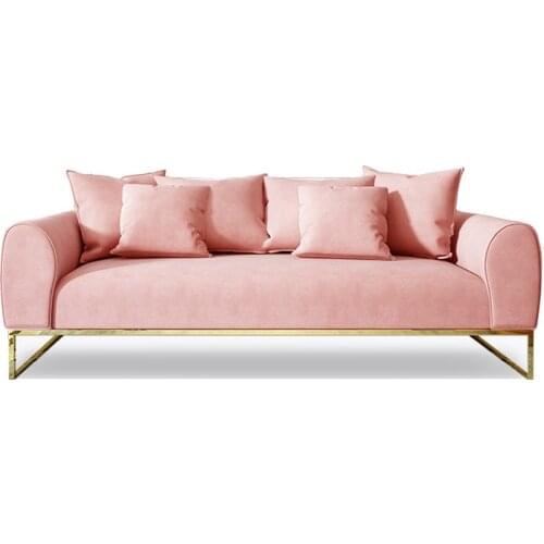 Light luxury sofa three person net red ins wind small apartment beauty salon reception wedding clothing store single double