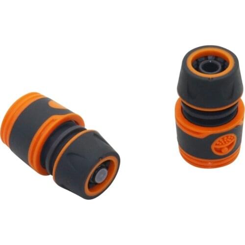 1/2" Water Hose Connector, Waterstop Connector Car Wash Hose Connector Tap Hose Pipe Fitting Tube Joint 4 Pcs