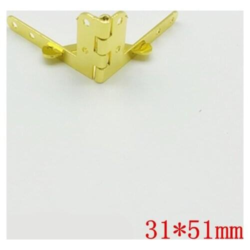 20pcs/lot Corner hinge L-shape Hinge Wooden Box Special Angle T type Hinge Set for humidor boxes cigar Case Seven-word hinge