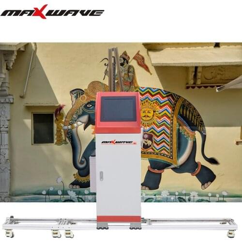 Customized Height Indoor Wall Direct Painting Machine High Resolution Vertical Wall Mural Printer