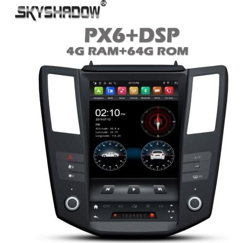 Vertical Tesla Car DVD Player DSP IPS PX6 Android 10.0 4G+64G GPS RDS Radio Wifi BT 5.0 for LEXUS RX300 RX330 RX350 2004-2007