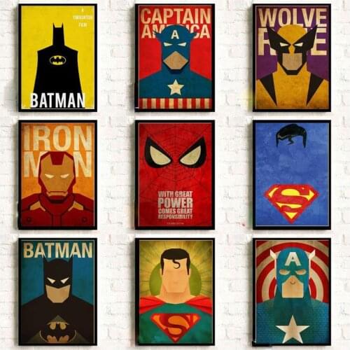 Marvel Vintage Poster 5D Diamond Painting Full Square/Round Diamond Embroidery Mosaic Diy Cross Stitch Kits Home Decor