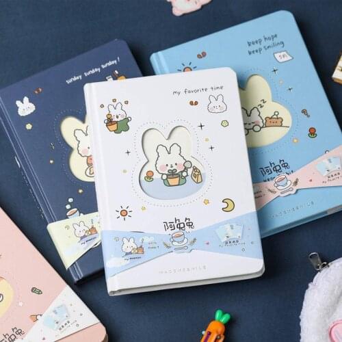 Atutu Notebook Hand Ledger Diary Simple Ins Style Notepad Hand Ledger Office Supplies Notebooks for Students