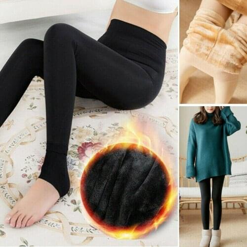 Women Winter Warm Spring Cashmere Tights Stockings Warm Wool Tights Pantyhose Seamless Solid Tights