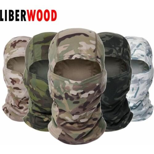 LIBERWOOD Men Women Winter Fleece Balaclava Tactical hood Helmet jungle Airsoft Motorcycle Ski Mask Neck Lengthen for winter