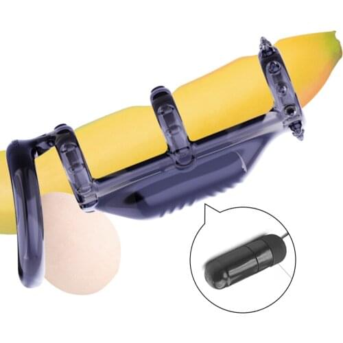 10 Frequency Vibration Penis Ring Delayed Ejaculation Cock Ring Male Masturbation Tools Sex Machine Erotic Adult Toys for Couple