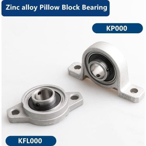 10pcs KP000 KFL000 Zinc alloy pillow block bearing Mounted support pillow block housing 10mm