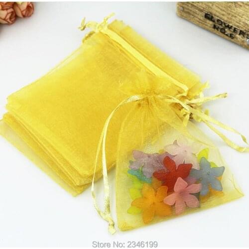 100pcs 5x7cm Colorful Gift Bags For Jewelry Candy Toys Eugen Gauze Sachet Oouch Wedding Supplies Cosmetic Packaging Bags