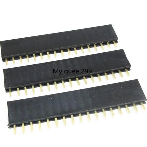 20 pcs 17P 2.54mm Female Header Single Row Straight Pin Socket 1*17 Strip Pitch Connector